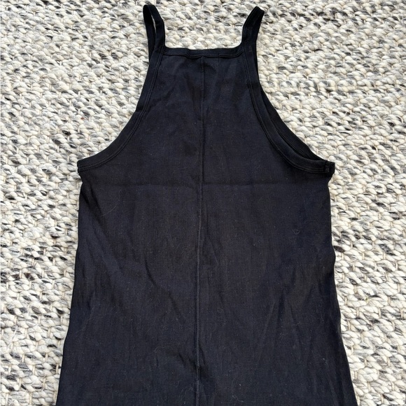 Denim Forum by Artizia cotton black ribbed racerback tank top, Size L - Picture 4 of 6